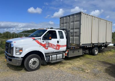 Hauling an empty container